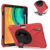 Tablet hoes geschikt voor Huawei MatePad Pro 10.8Cover - Hand Strap Armor Case - Rood