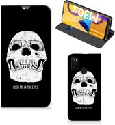 GSM Hoesje Geschikt voor Samsung Galaxy M21 Bookcase Skull Eyes