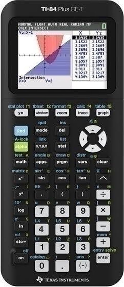 kiespijn onvoorwaardelijk Versnel Texas Instruments TI 84-Plus CE-T - Kleurenscherm / Zwart | bol.com