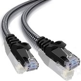 Câble F/ UTP | Câble réseau | CAT 6 | Blindé | Cape tressée | Noyau CU | 0,25 mètre | Allteq