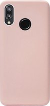 ADEL Premium Siliconen Back Cover Softcase Hoesje Geschikt voor Huawei P20 Lite (2018) - Lichtroze