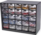 HBM Assortiment de patins de câble de 1012 pièces dans une armoire à 25 tiroirs