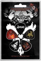 Venom Plectrum Black Metal Set van 5 Multicolours