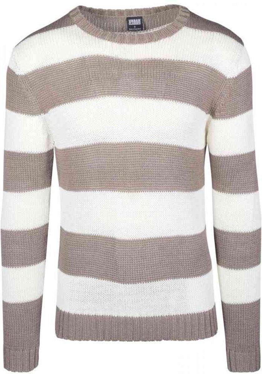 Urban Classics Sweater/trui -XL- Striped Beige