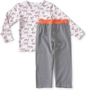 Little Label Pyjama Jongens - Maat 146-152 - Rood, Wit, Zwart - Zachte BIO Katoen