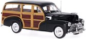 1948 Chevrolet Fleetmaster (Zwart/Bruin) (22 cm) 1/24 Welly - Modelauto - Schaalmodel - Model auto - Miniatuurautos - Miniatuur auto