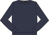 HEBE - sweater cotton velvet - navy - Maat 98/104