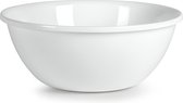 1x Grote saladeschalen/kommen wit - 24 cm - Sla/salade serveren - Schalen/kommen van kunststof - Keukenbenodigdheden