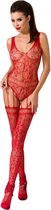 PASSION WOMAN BODYSTOCKINGS | Passion Woman Bs051 Bodystocking - Red