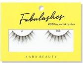 Kara Beauty - Fabulashes - 3D - Faux Mink - Lashes - A108 - Nepwimpers - 10 g