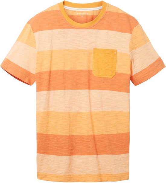 Tom Tailor Korte mouw T-shirt - 1035616 Oranje (Maat: L)