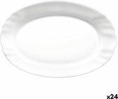 Serveerschaal Bormioli Rocco Ebro Ovalen Wit Glas (22 cm) (24 Stuks)