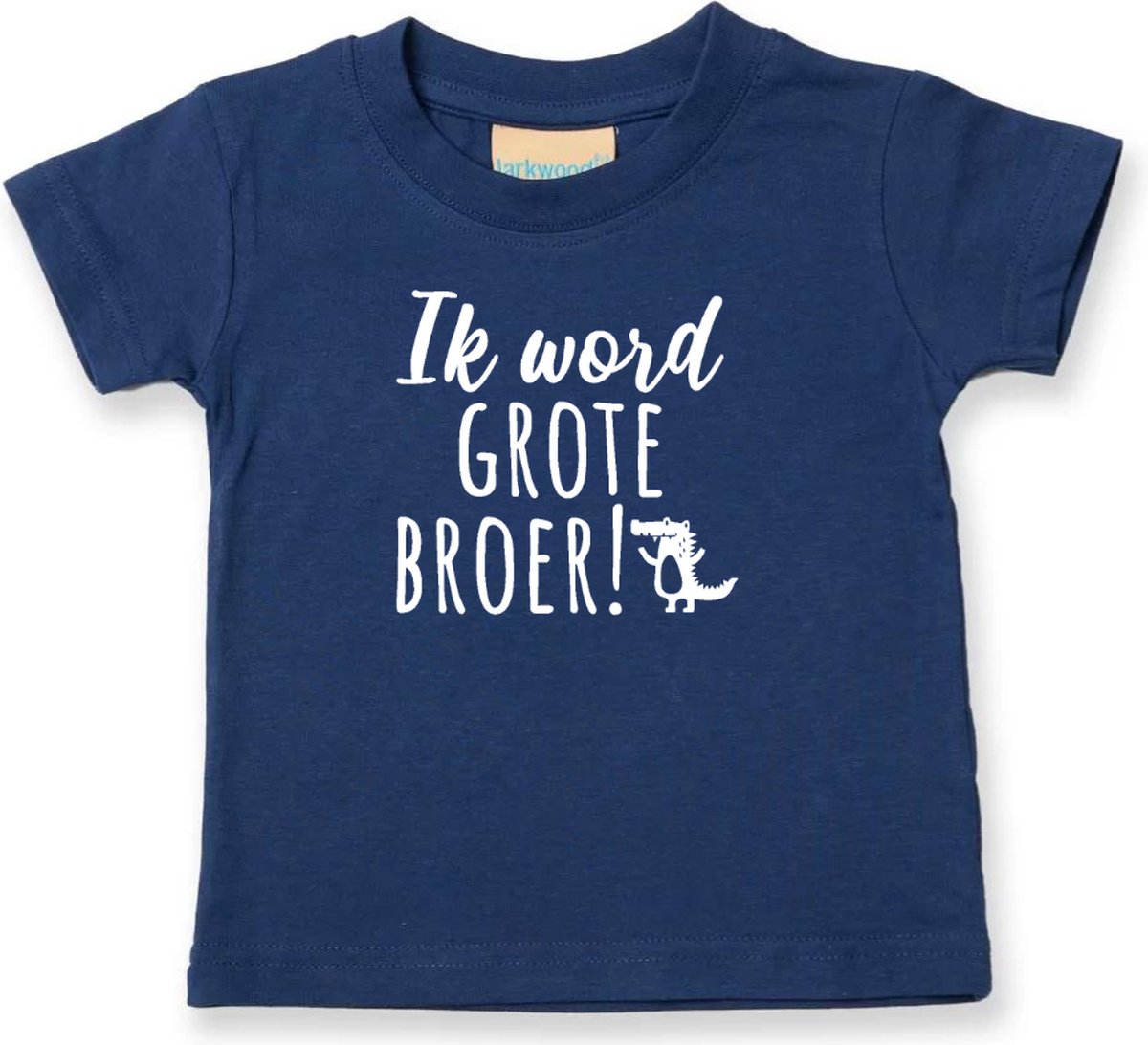 T-shirt Blauw - Ik Word Grote Broer - 92 cm / 18-24 mnd - Zwangerschapsaankondiging shirt