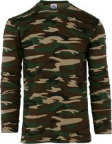 Fostex Garments - T-shirt long sleeve woodland (kleur: Woodland / maat: XXL)