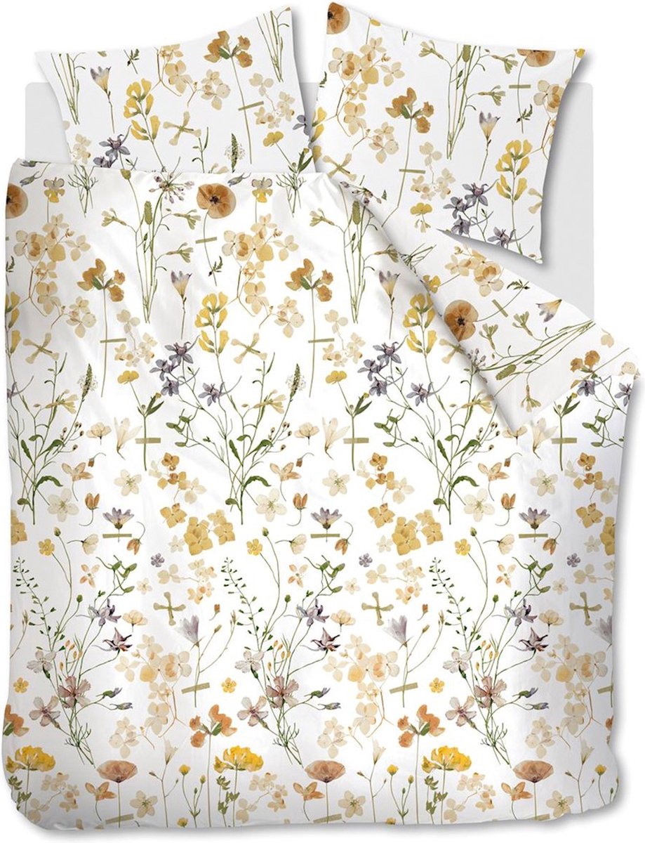 Ariadne at Home Flowerlove dekbedovertrek - Tweepersoons - 200x200/220 - Wit