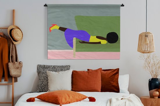 Tapisserie - Tapisserie - Femme - Minimalisme - Design - 120x90 cm - Tapisserie
