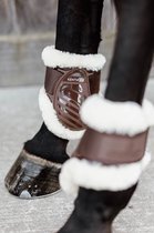 Kentucky Vegan Sheepskin Young Horse Fetlock Boots - Brown - Maat L