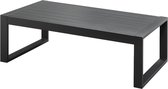 Table basse de Jardin MOLOKAI en aluminium - Anthracite L 100 cm x H 35 cm x P 61,5 cm