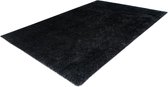Lalee Glamour - vloerkleed - Velours - Velvet - Recycled karpet fraai tapis - effen tapijt maat 80x150 Antraciet grafiet grijs