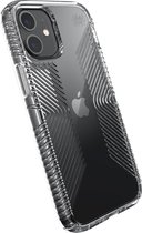 Speck hoesje geschikt voor Apple iPhone 12 Mini - Slank - Kristalhelder - Valbescherming gecertificeerd tot 4 meter - Microban Antibacterieel - Presidio Perfect Clear lijn - Transparant