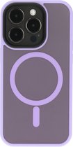 Mobiparts hoesje geschikt voor Apple iPhone 14 Pro - Hardcover - MagSafe - Roze Paars