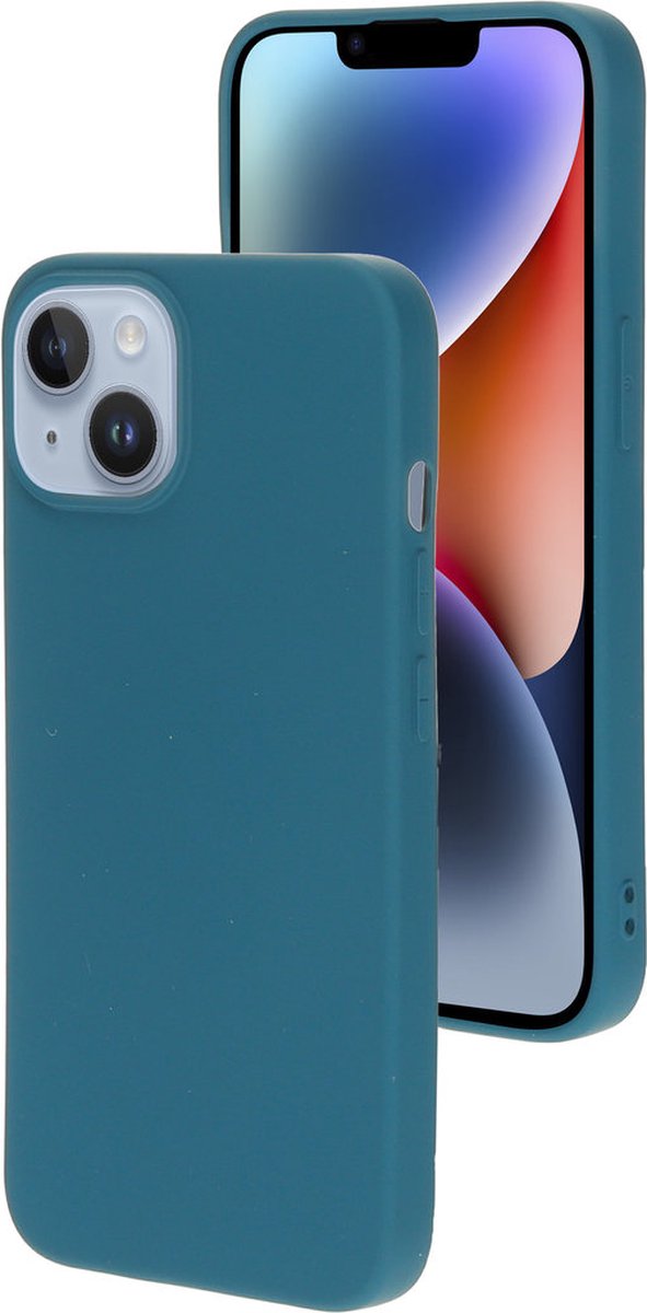 Mobiparts hoesje geschikt voor de Apple iPhone 14 - Siliconen - Blauw