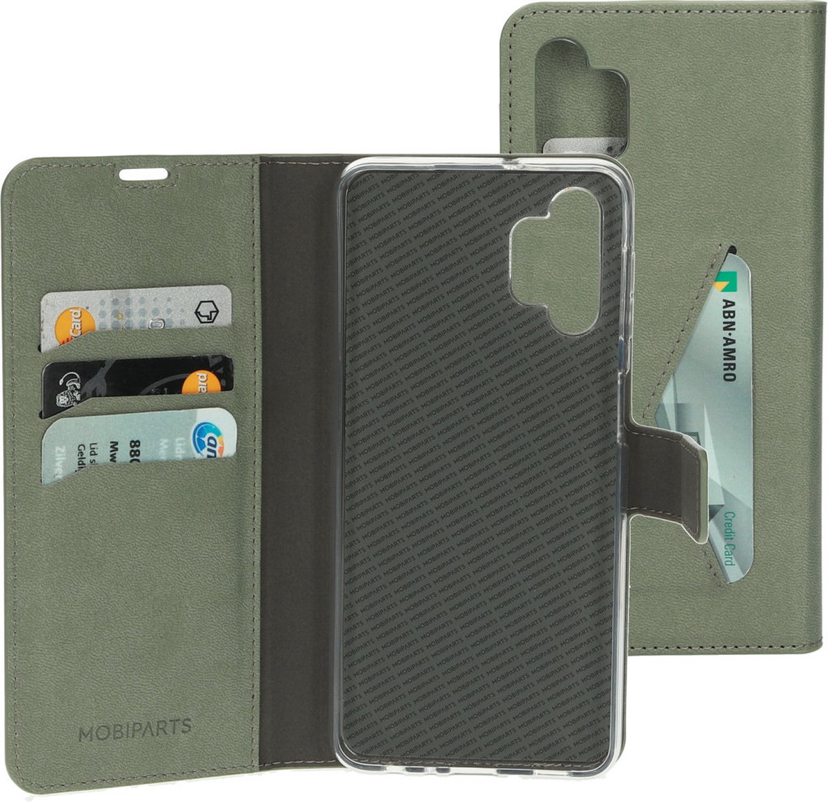 Samsung Galaxy A32 5G Hoesje - Premium Wallet/Boekhoesje - Eco Leer - Magneet Sluiting - Opberg vakken - Groen - Mobiparts