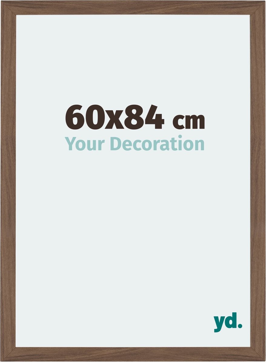 Your Decoration - Fotolijst 60x84 cm - MDF - Walnoot Donker - Mura