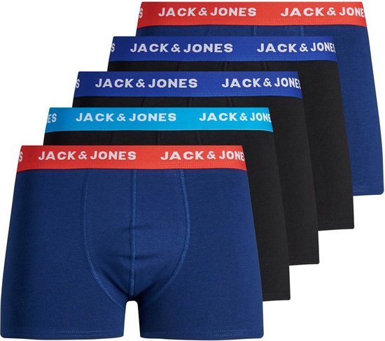 JACK JONES ADDITIONALS JACLEE TRUNKS 5 PACK NOOS Heren Onderbroek
