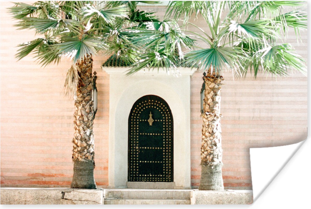 Deur - Marrakesh - Palmboom - Wit - Tropisch