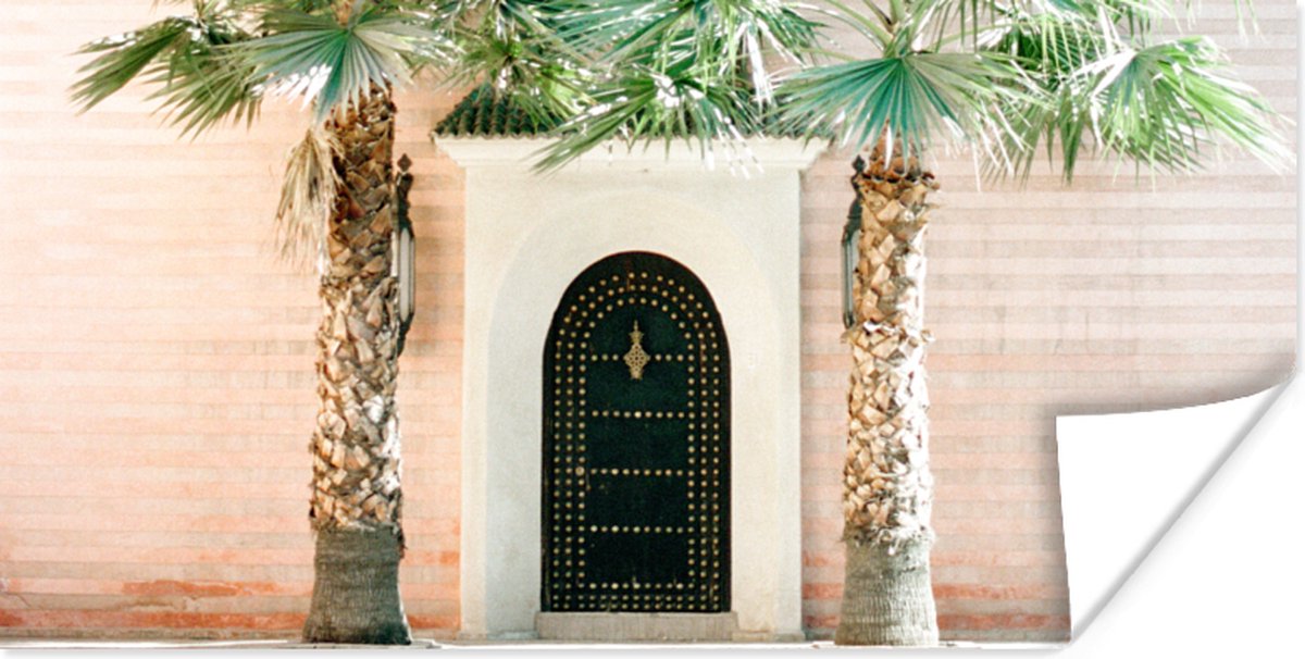 Deur - Marrakesh - Palmboom - Wit - Tropisch
