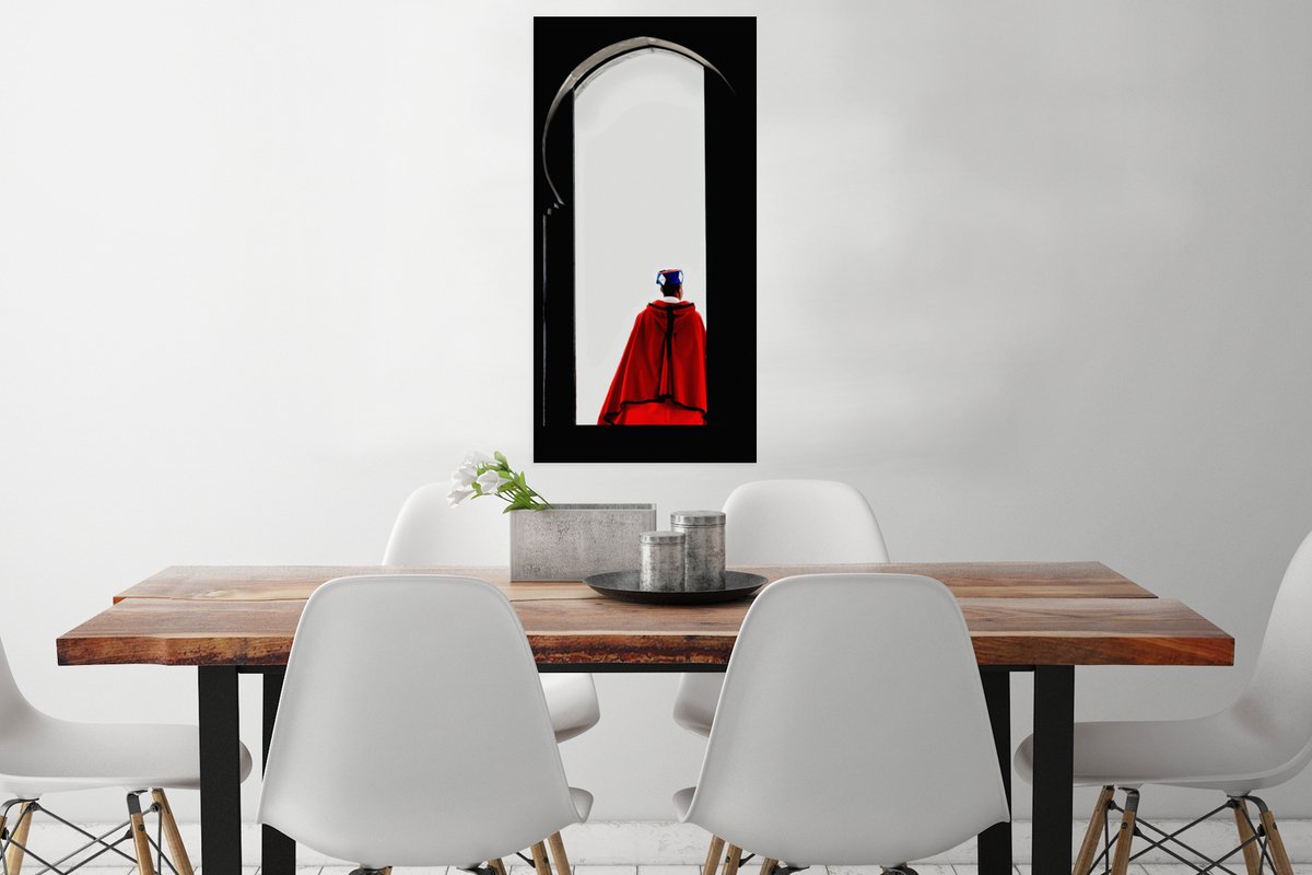 Deur - Man - Rood - Zwart