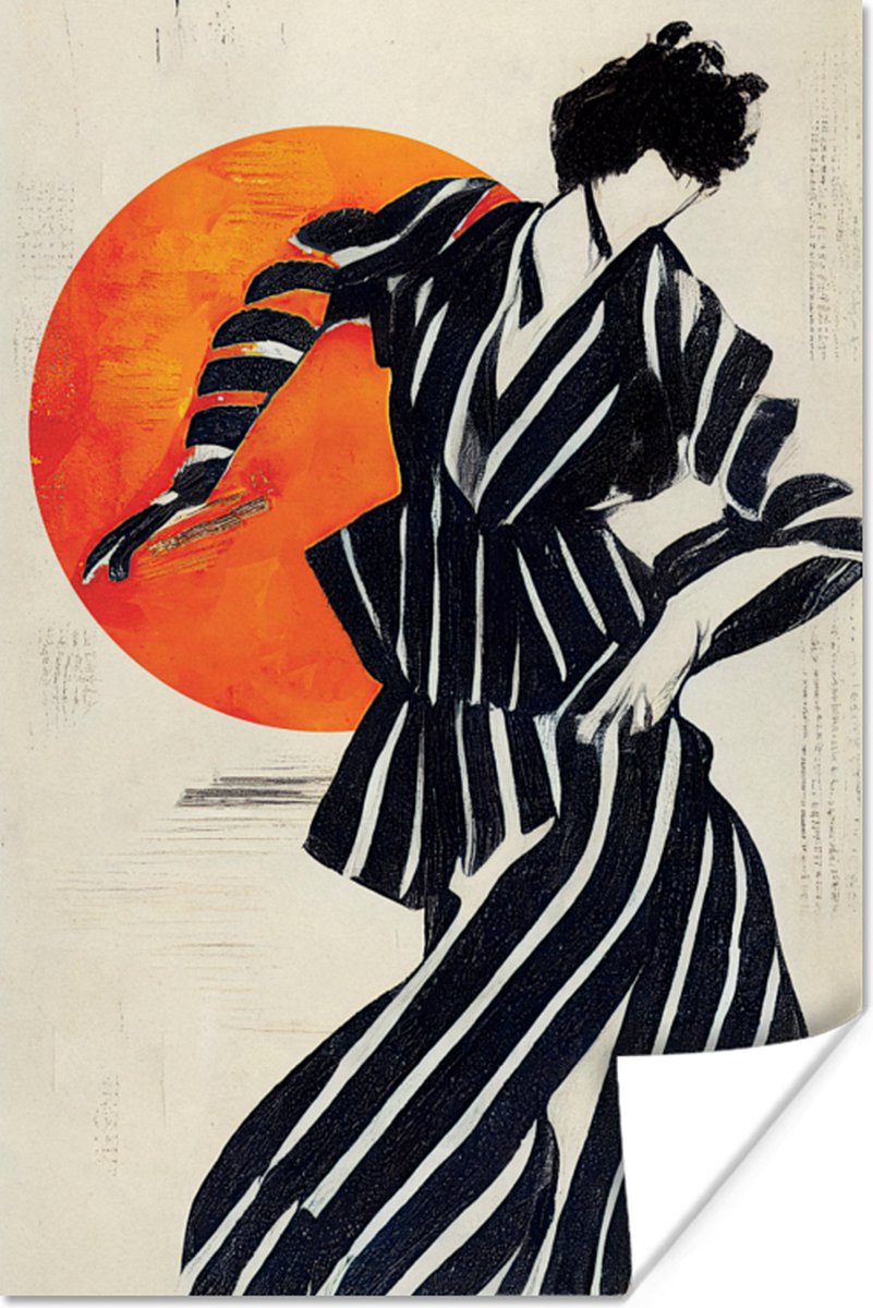 Vintage - Danser - Zon - Zwart - Wit