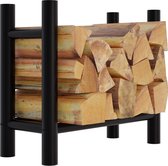 CLP Medya Wood storage - Support à bûches - Support à bois - Support à bois de chauffage - Intérieur - 30x60x60 cm rond