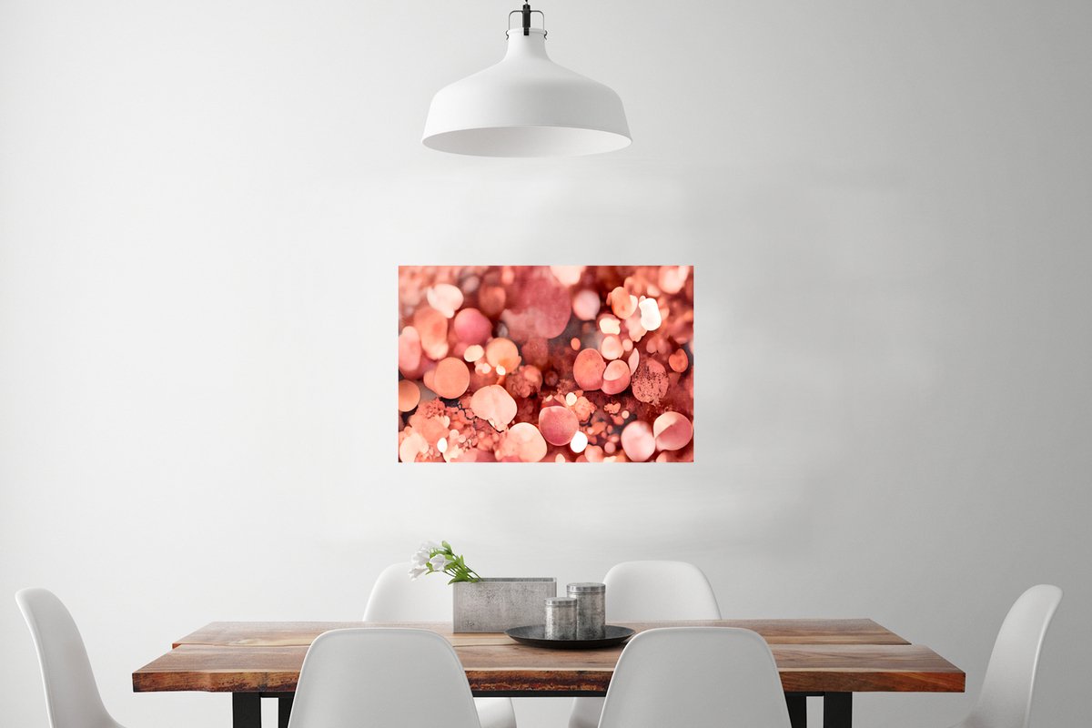 Poster Abstract - Glitter - Roze - Luxe - 60x40 cm