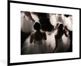 Poster - Frame - Ballet - Vrouw - Ballerina - Dans - Poster in lijst - Wanddecoratie - 120x80 cm