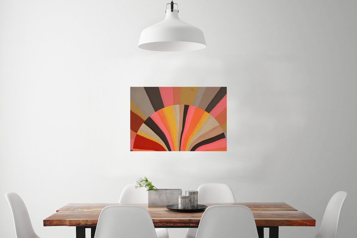 Poster Abstract -Kunst - Vormen - 60x40 cm