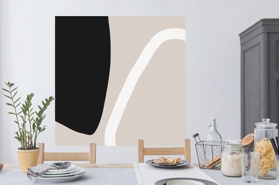 Stickers Stickers muraux - Pastel - Minimalisme - Formes - 120x120 cm - Feuille adhésive XXL