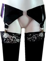 Jarretel LATEX gordel - maat M/L - voor knie kousen - Erotische lingerie dames - Sexy garter belt met jarretels