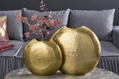 Elegante vazen set van 2 ORIENTAL 44cm goud in hamerslagpatroon - 41543