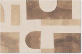Muurdecoratie Abstract - Puzzel - Vormen - Kleuren - 180x120 cm - Tuinposter - Tuindoek - Buitenposter