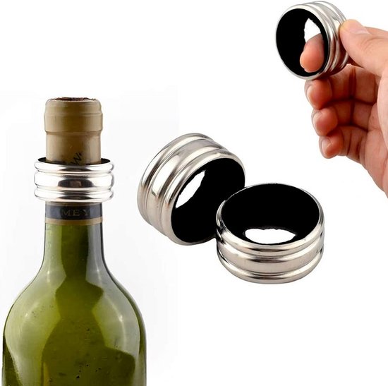 Anneau de vin en acier de 10 pièces, anneau anti goutte à goutte Vinm,  collier d'égouttement de vin, peut être utilisé dans les bars, les  restaurants et les maisons