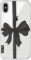 Casetastic Apple iPhone XS Max Hoesje - Softcover Hoesje met Design - Black Ribbon Print