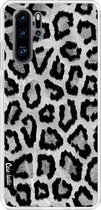 Casetastic Huawei P30 Pro Hoesje - Softcover Hoesje met Design - Grey Leopard Print