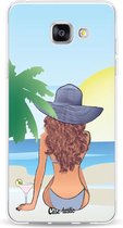 Casetastic Samsung Galaxy A5 (2016) Hoesje - Softcover Hoesje met Design - BFF Sunset Brunette Print