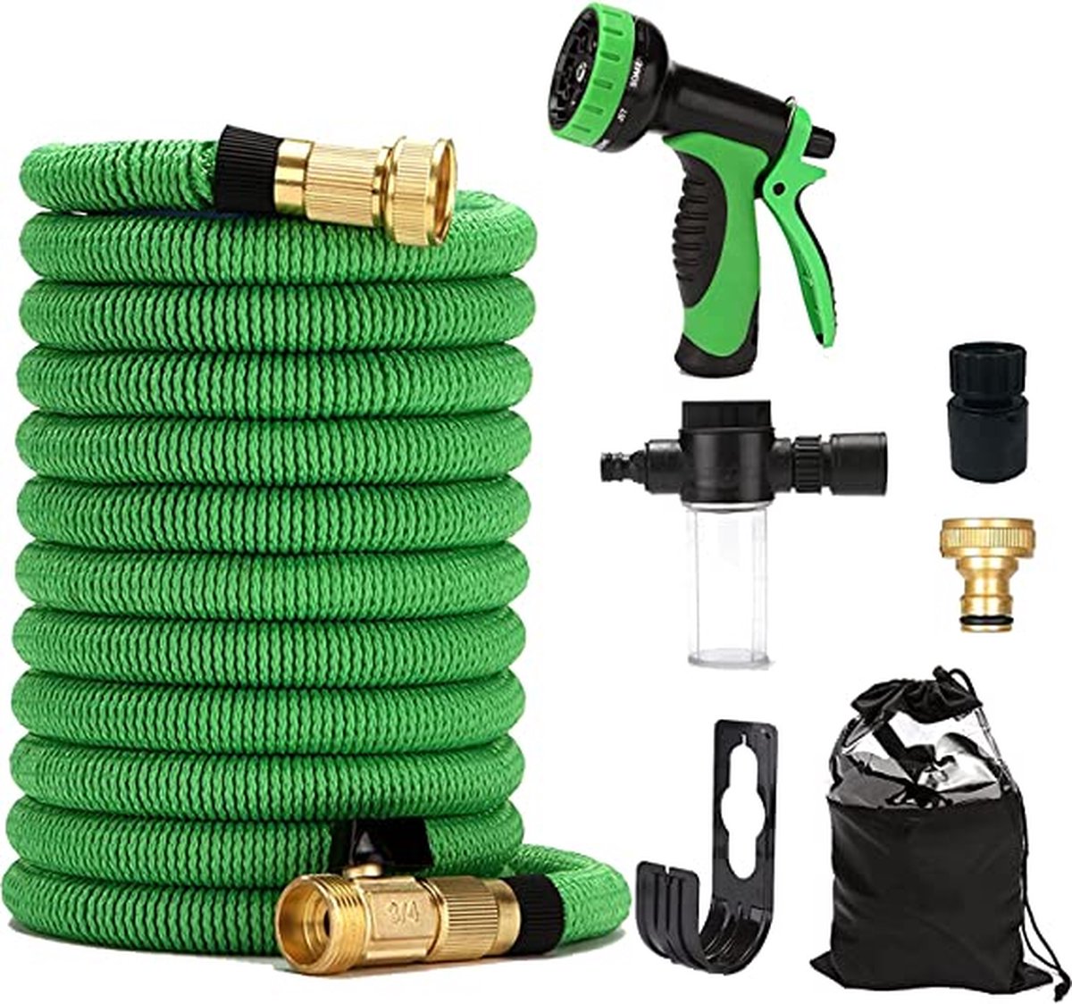 Flexibele tuinslang, garden hose, water hose, premium tuinslang in professionele kwaliteit 45m