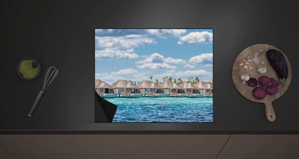 Inductie Beschermer - Luxe Vakantieverblijven op de Zee aan de Maledieven - 60x52 cm - 2 mm Dik - Inductieplaat Beschermer met zwarte kern