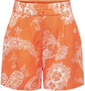 Only Broek Onlbella Linen Hw Tailored Shorts P 15289371 Orange Peel/large Pais Dames Maat - S