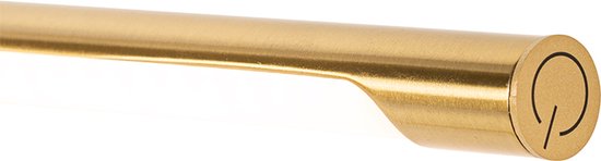 QAZQA lionard - Lampe de table LED moderne à intensité variable avec variateur - 1 lumière - H 45,5 cm - Or/ laiton - Salon | Chambre à coucher | Cuisine