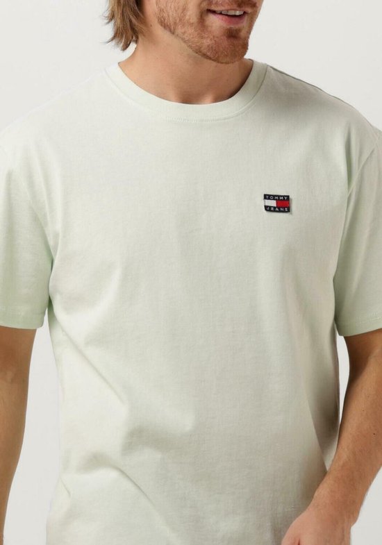 Tommy Jeans Tjm Clsc Tommy Xs Badge Tee Polo's & T-shirts Heren - Polo shirt  - Mint -...